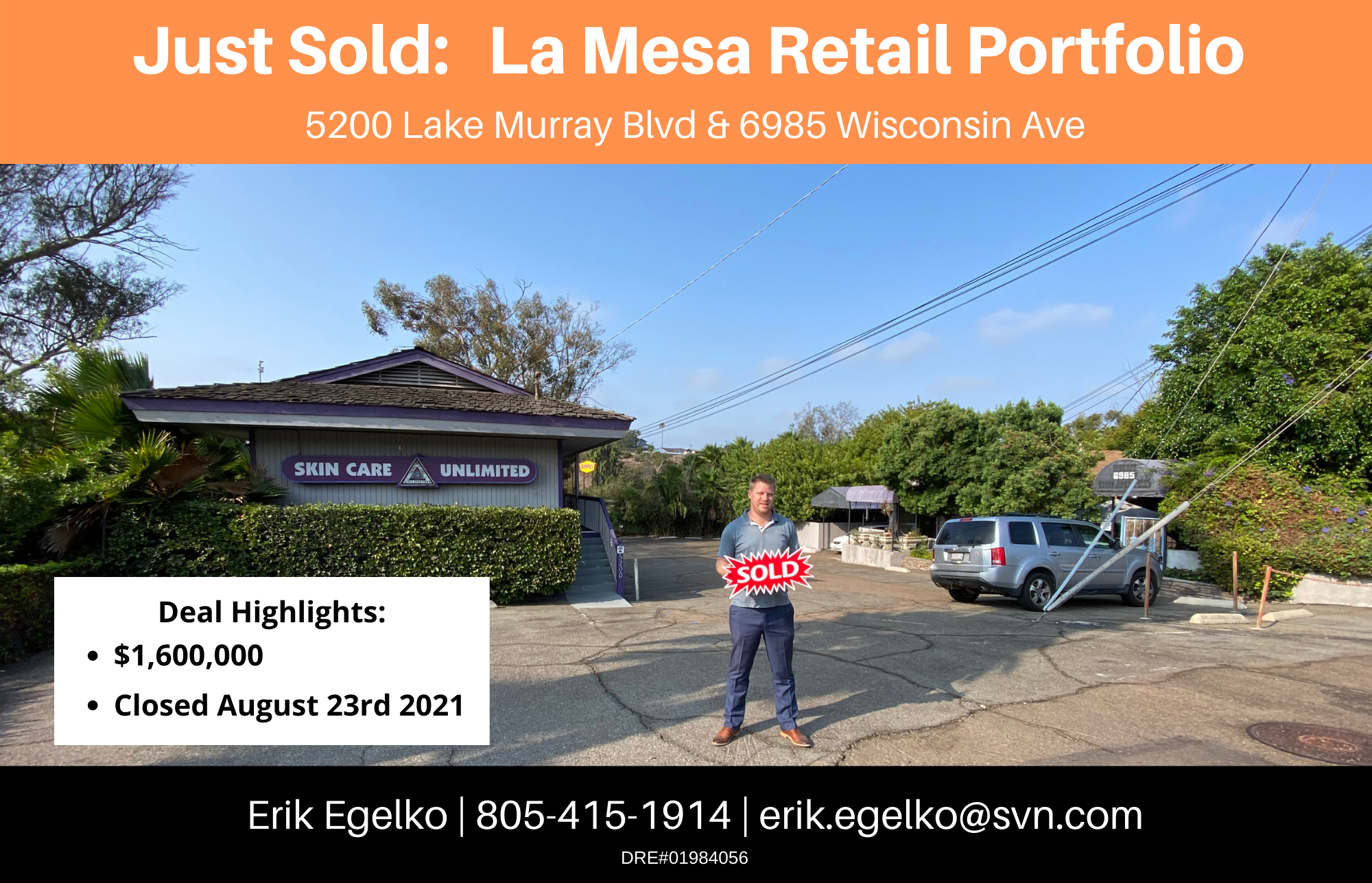 Mixed Use Property Sold in La Mesa