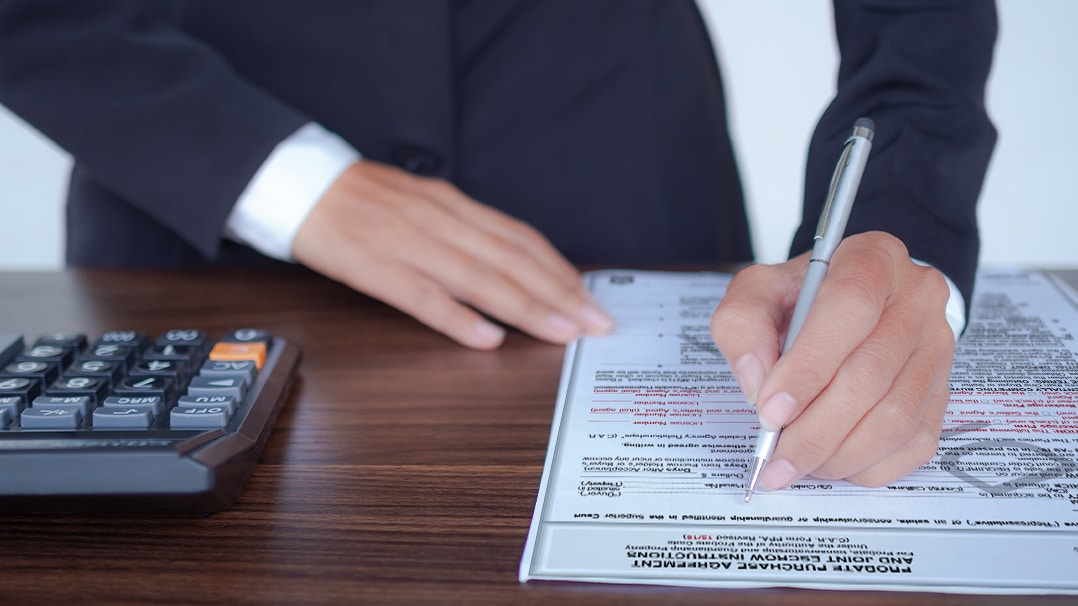 Filling Out a Probate Purchase Agreement