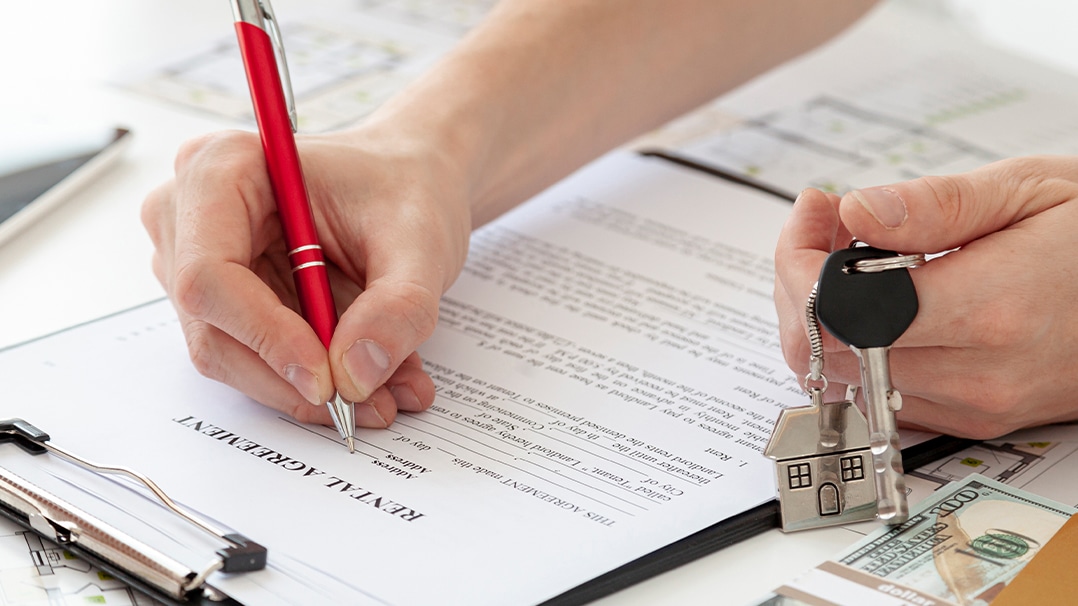 Tenant Signing a Lease