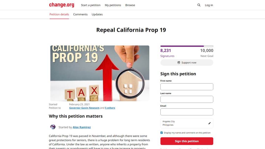 Repeal California Prop 19 Petition